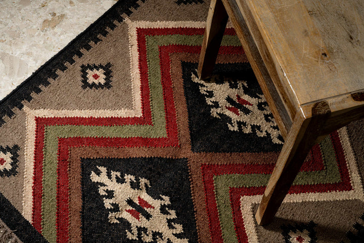 Nomad Chevron Kilim Rug Handwove
