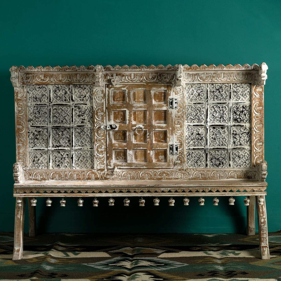 White wash console table