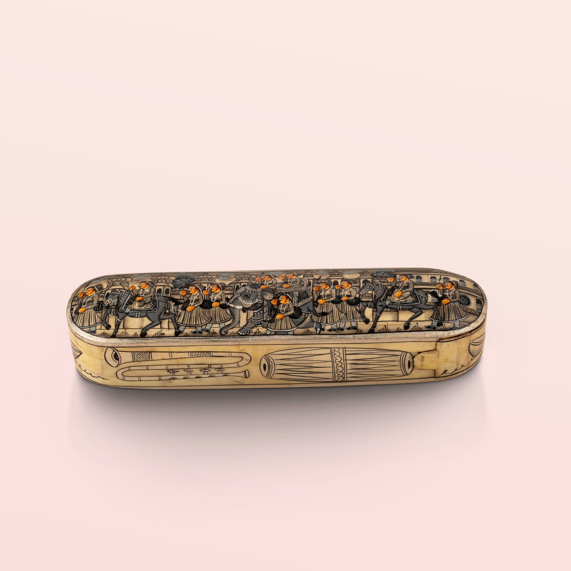 Miniature Painted Musical Procession Box