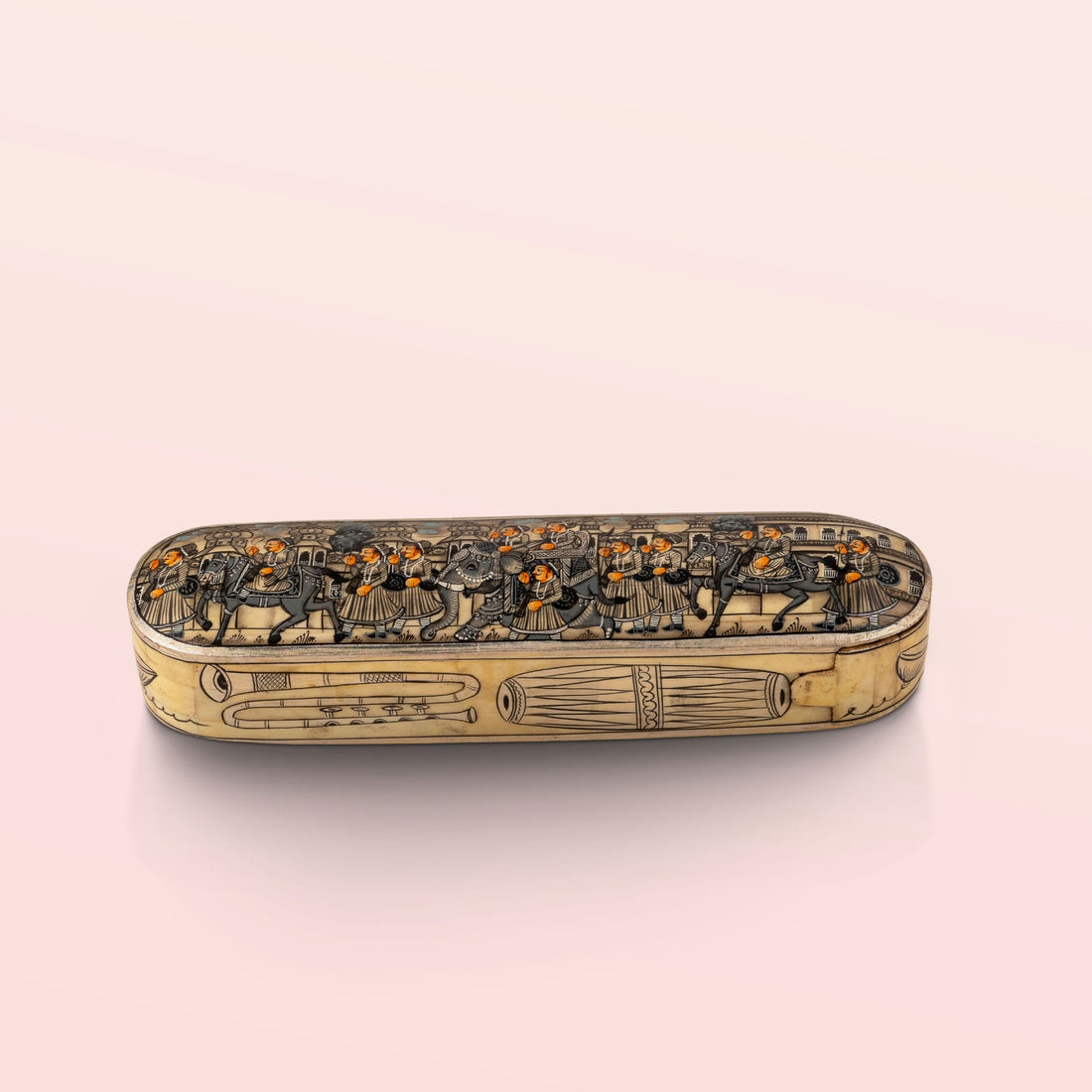 Miniature Painted Musical Procession Box