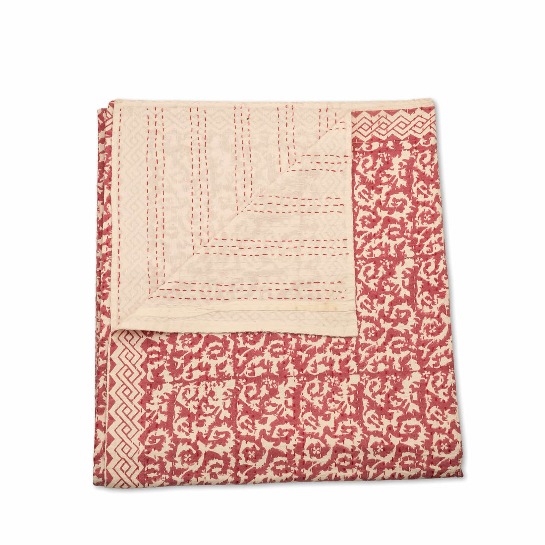 Berry Lattice Printed Coverlet