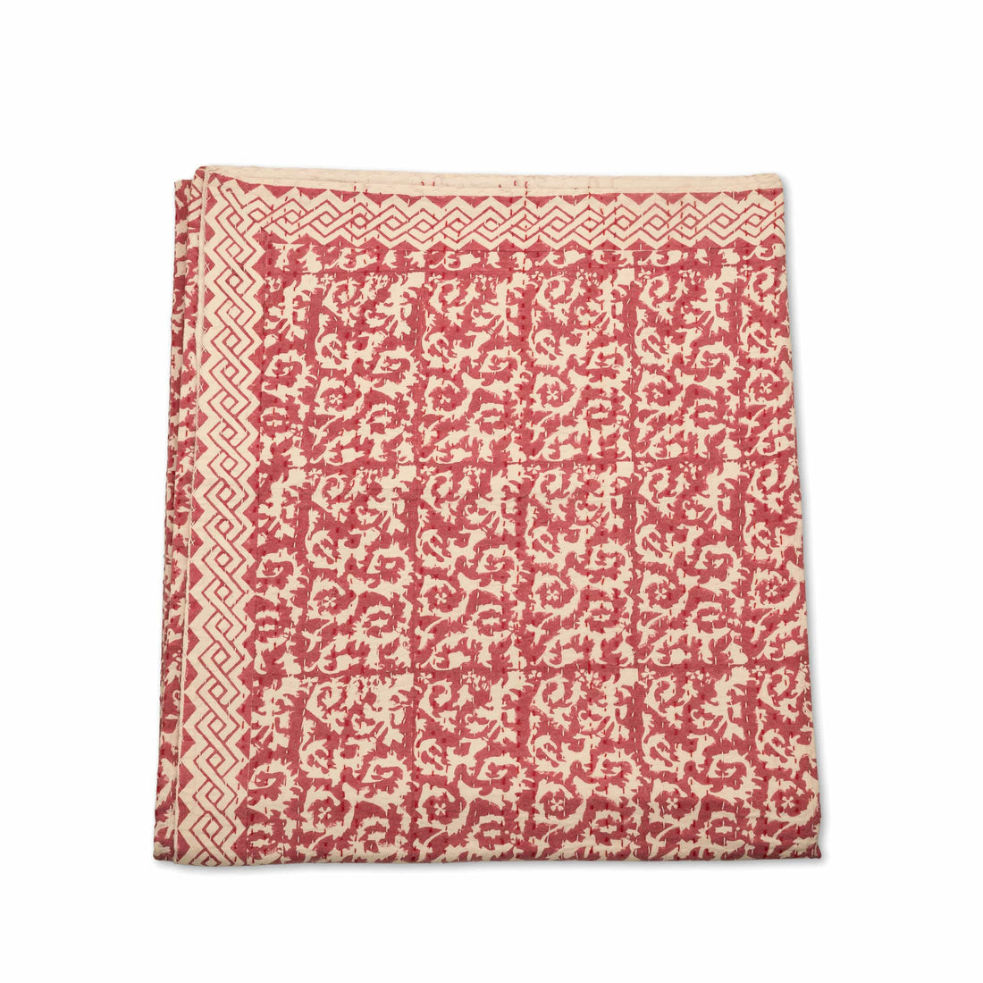 Berry Lattice Printed Coverlet