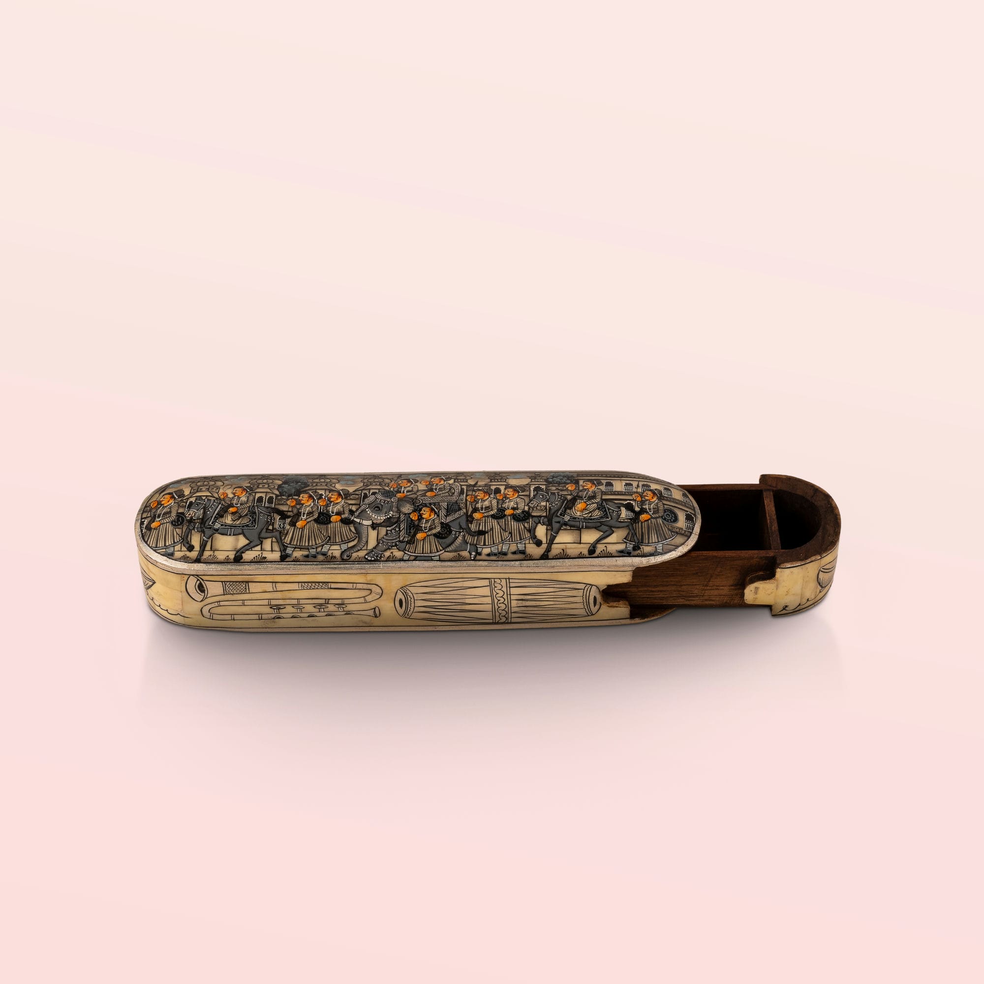 Miniature Painted Musical Procession Box