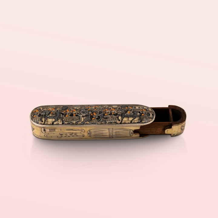 Miniature Painted Musical Procession Box