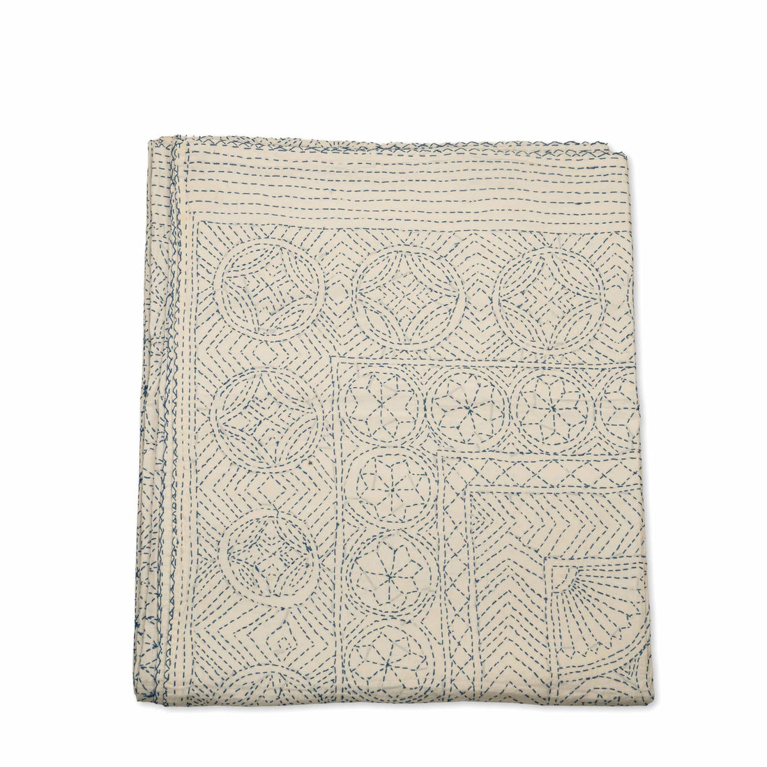 Indigo Mandala Coverlet
