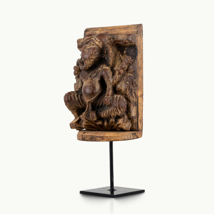 Handcarved wooden Ganesh Ji bracket
