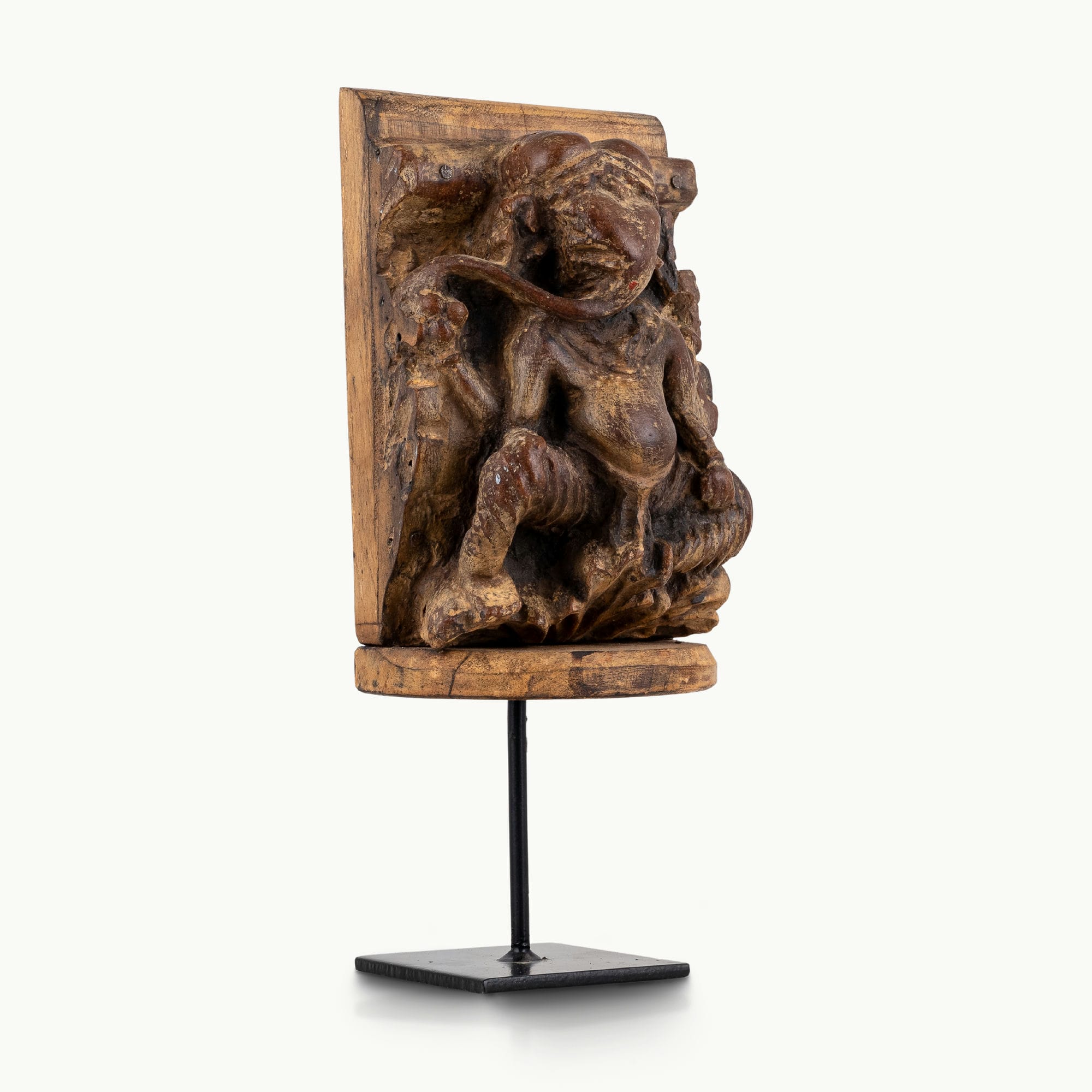 Handcarved wooden Ganesh Ji bracket
