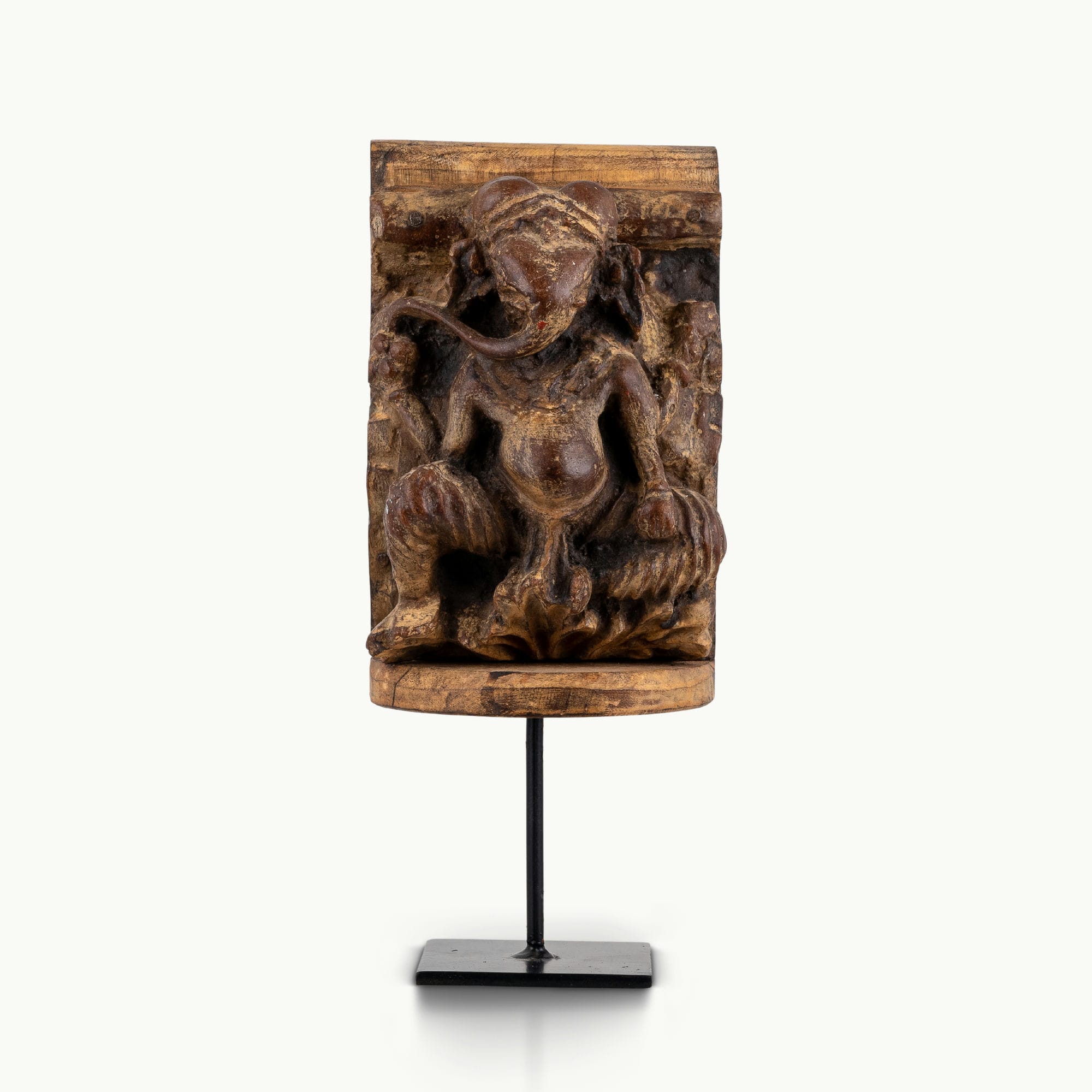 Handcarved wooden Ganesh Ji bracket