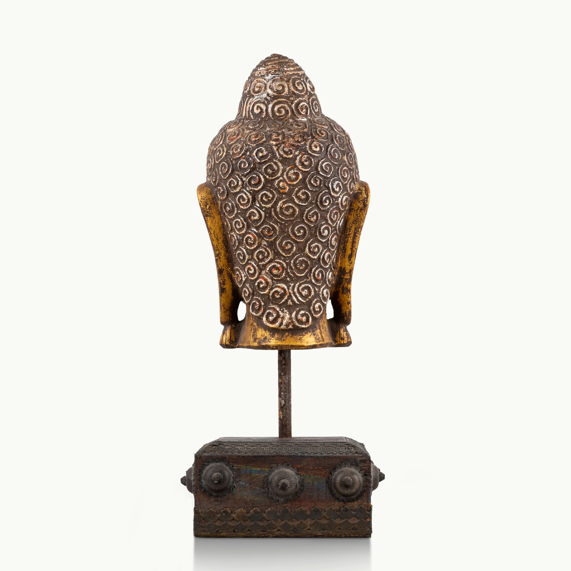 Wooden Buddha face bracket