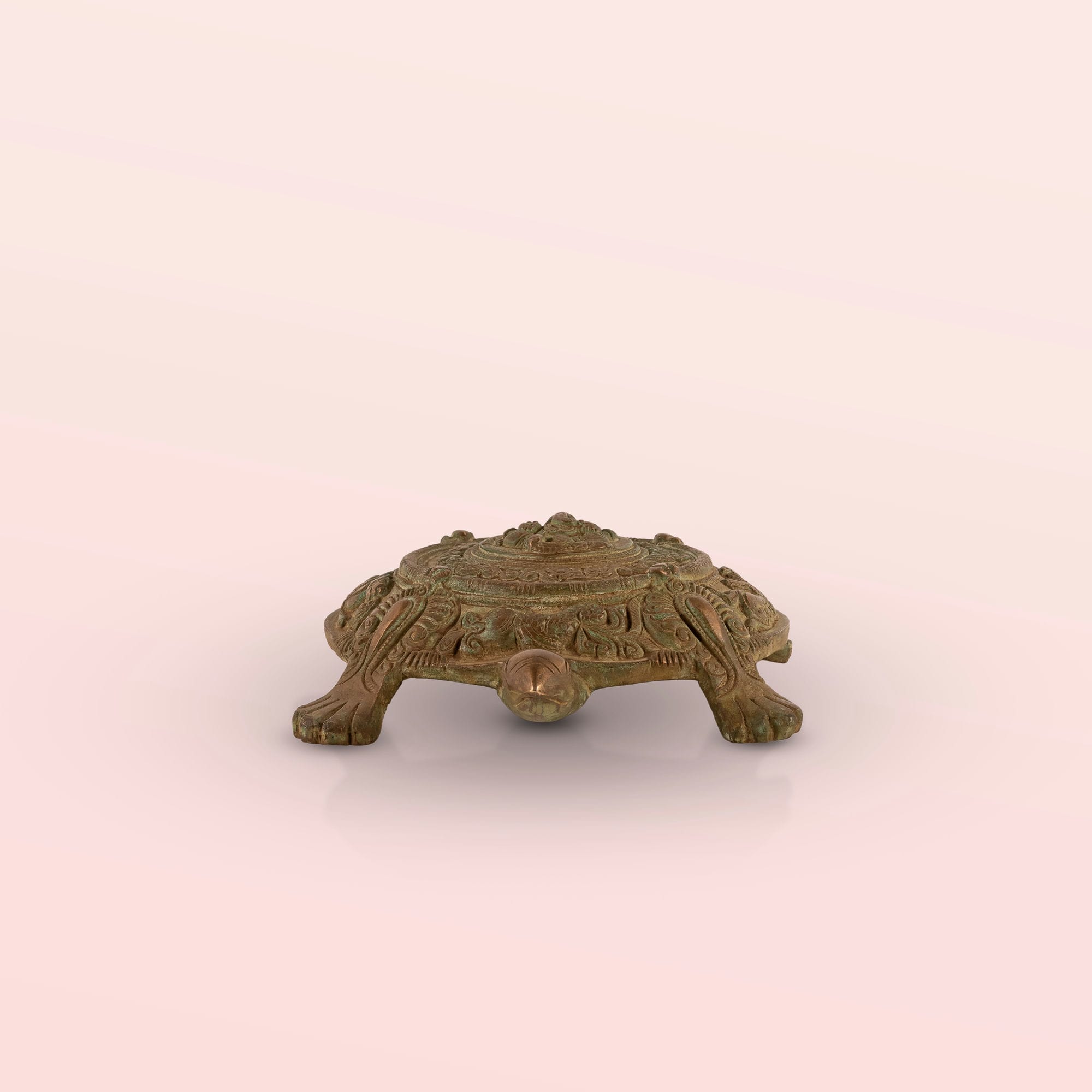 Brass Ganesha Tortoise Idol: The Cosmic Mandala