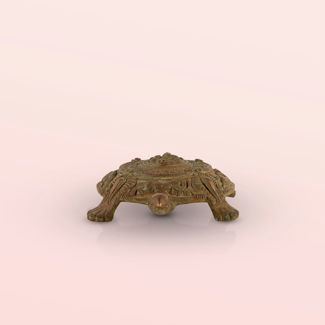 Brass Ganesha Tortoise Idol: The Cosmic Mandala
