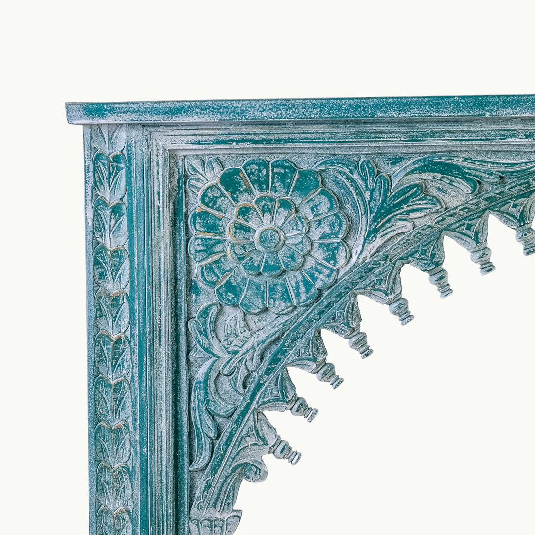 Crayon green finish console table