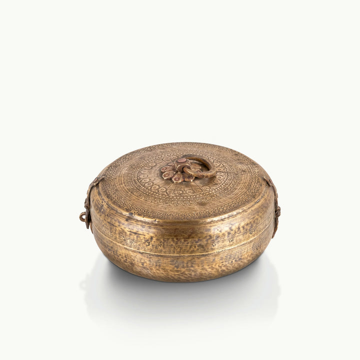 Brass antique storage box