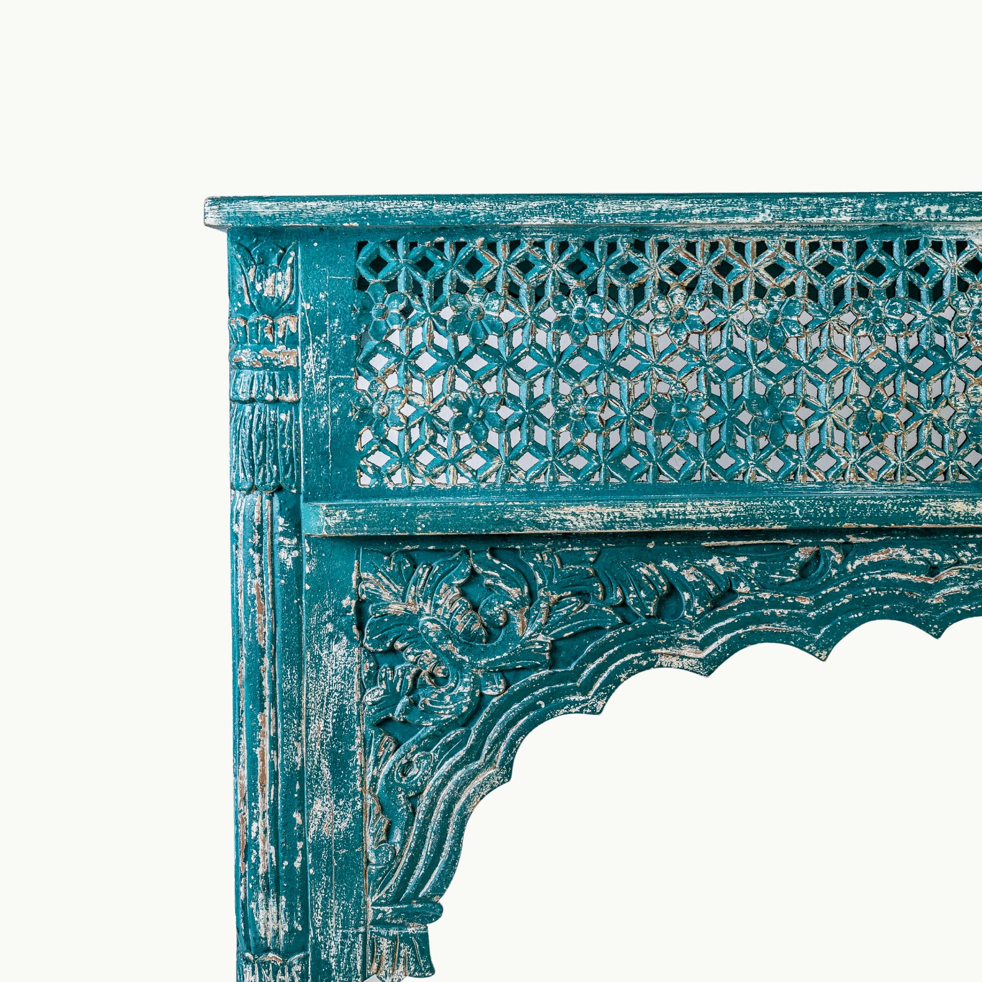 Green wash console table