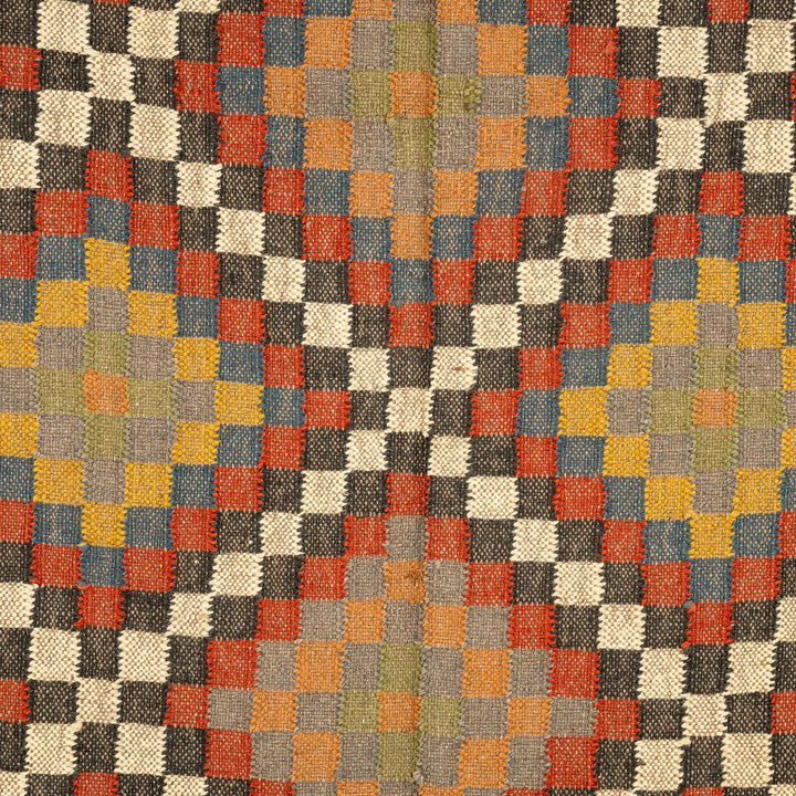 Handwoven Wool Jute Rug – Elegant Diamond Medallion Design