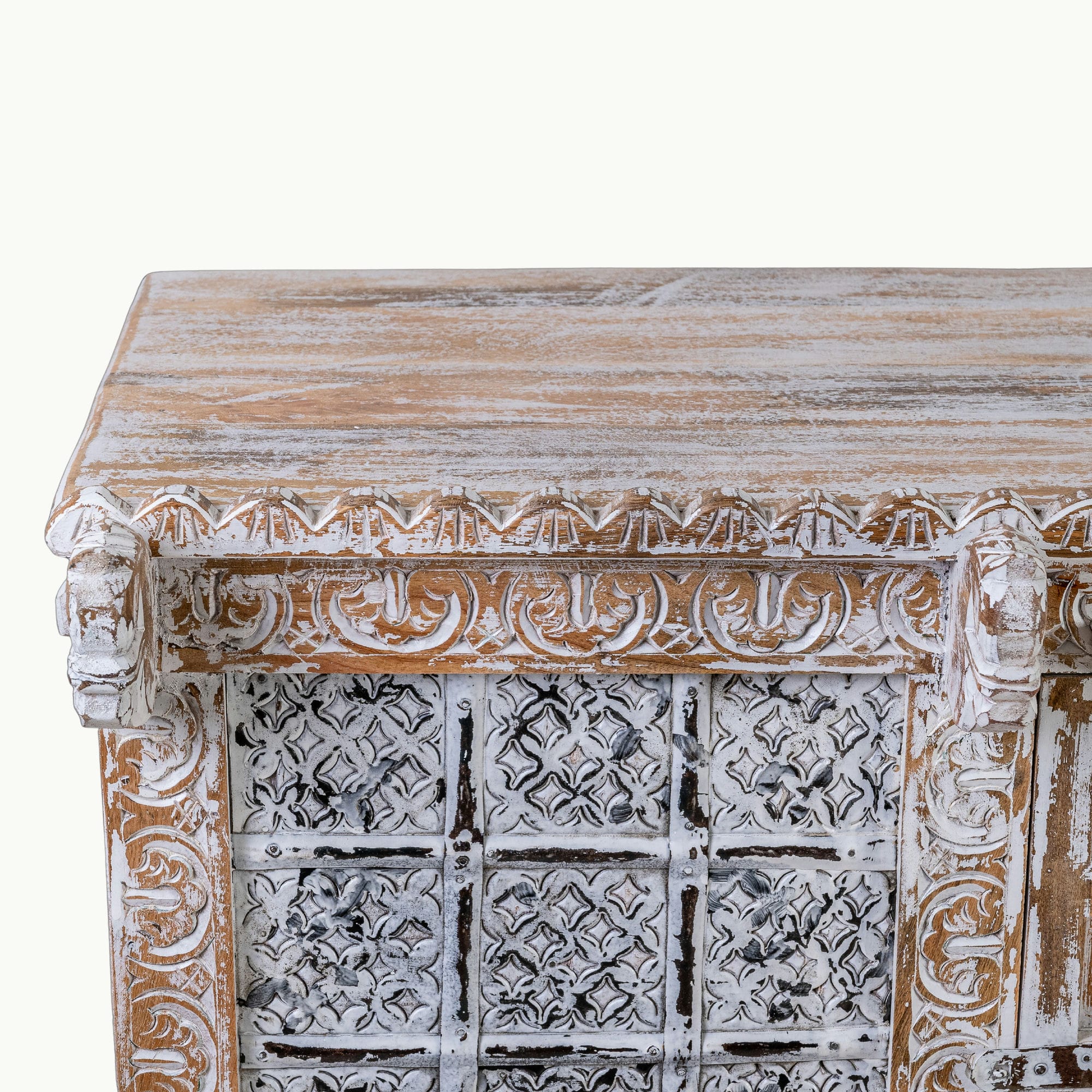 White wash console table