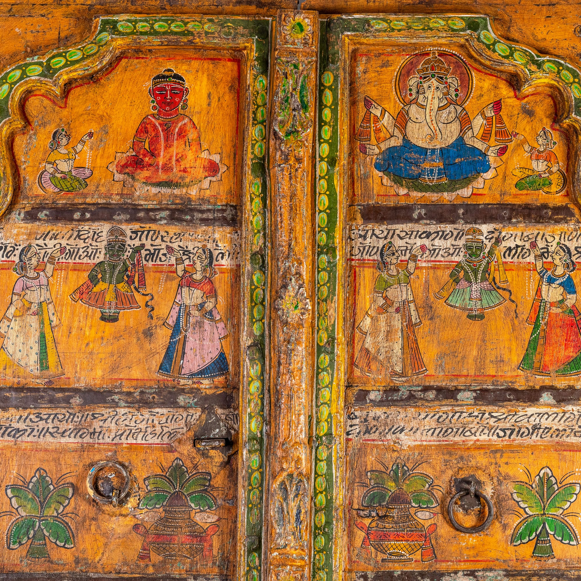 Painted Mango Wood Doors: The Painted Threshold