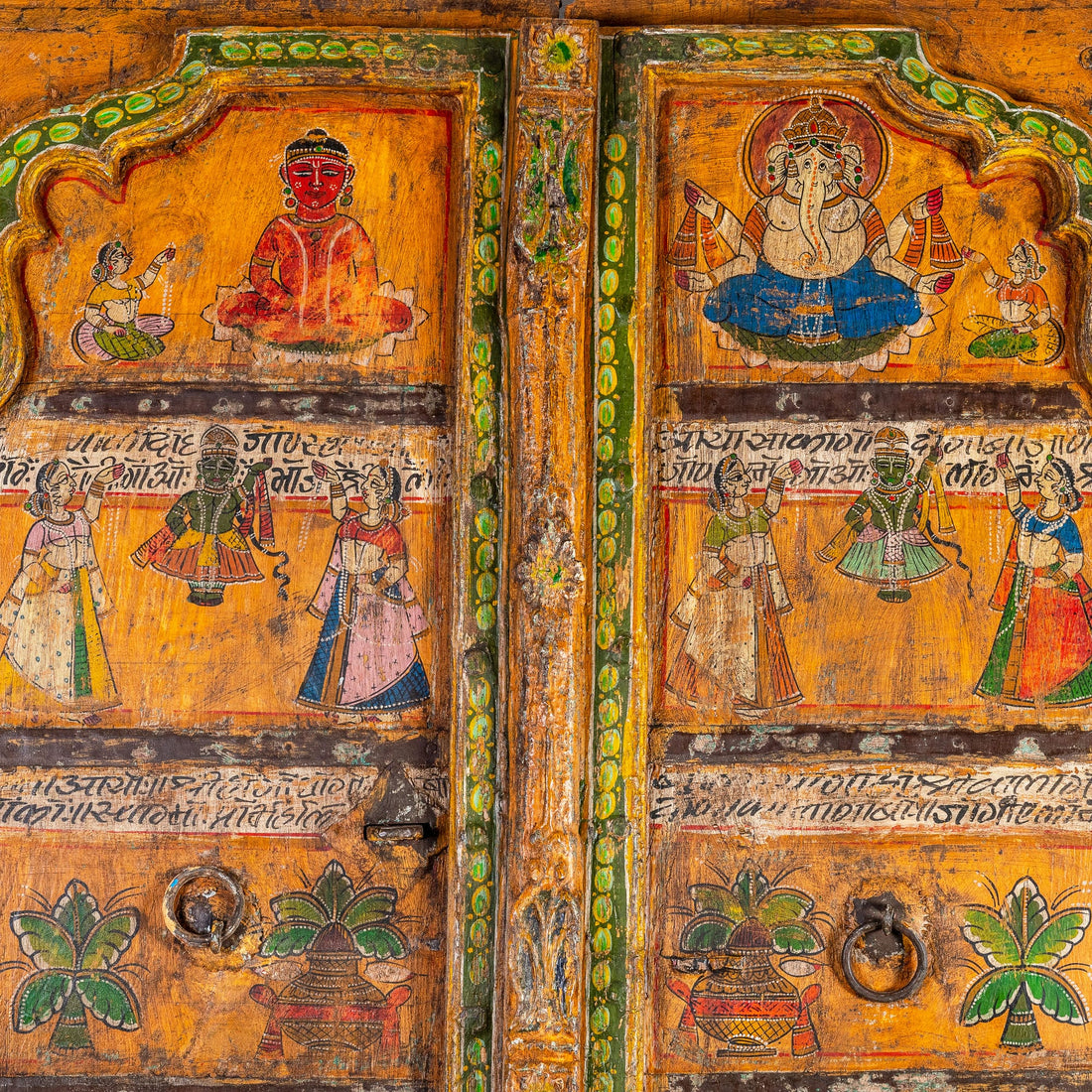 Painted Mango Wood Doors: The Painted Threshold