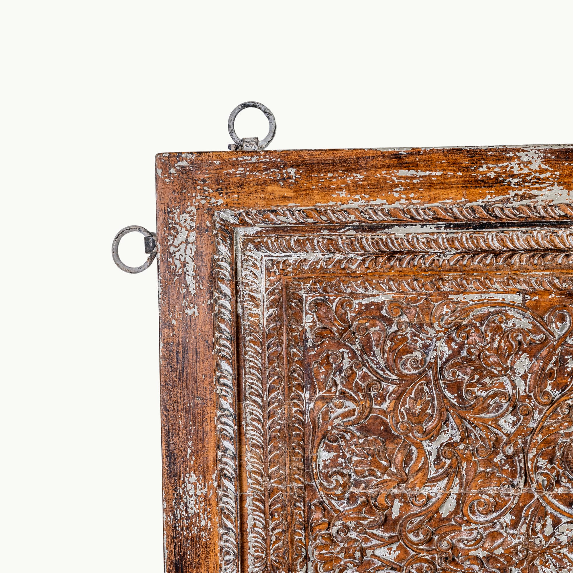 Vintage style hand carved wall panel