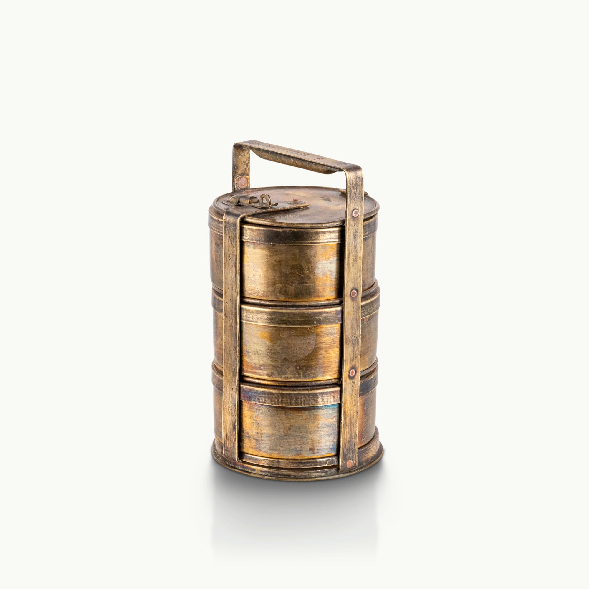 Brass antique lunch box