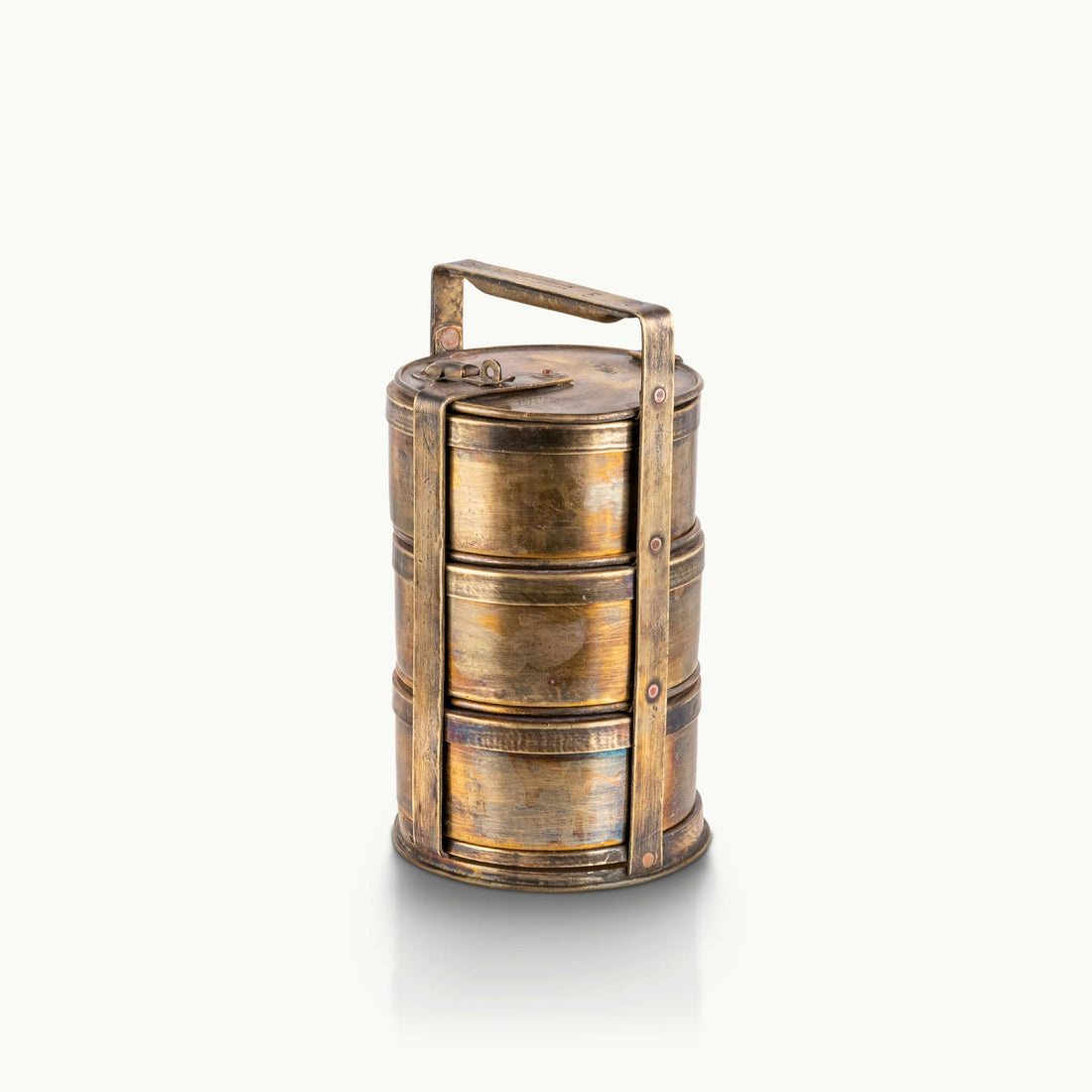 Brass antique lunch box
