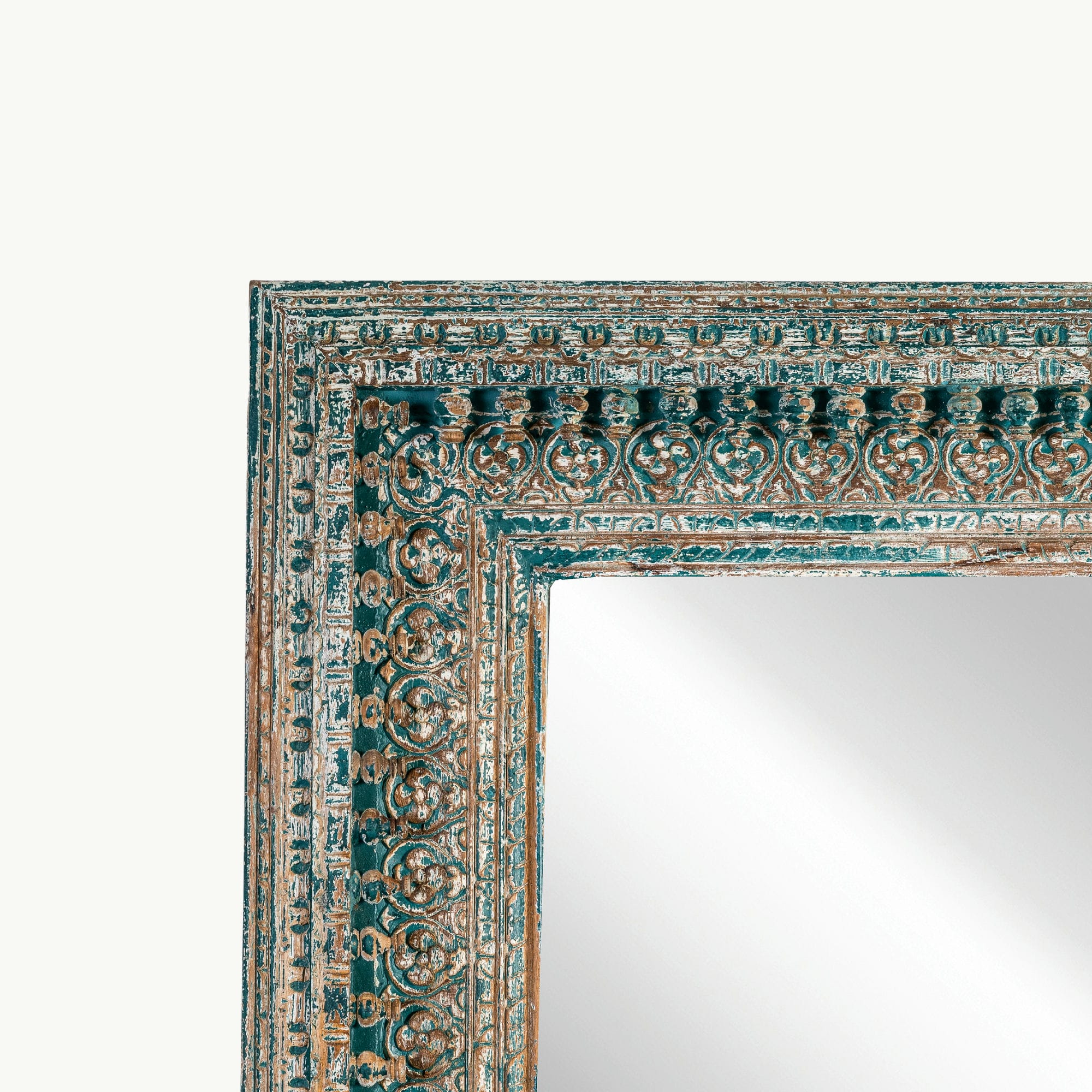 Big rustic mirror frame