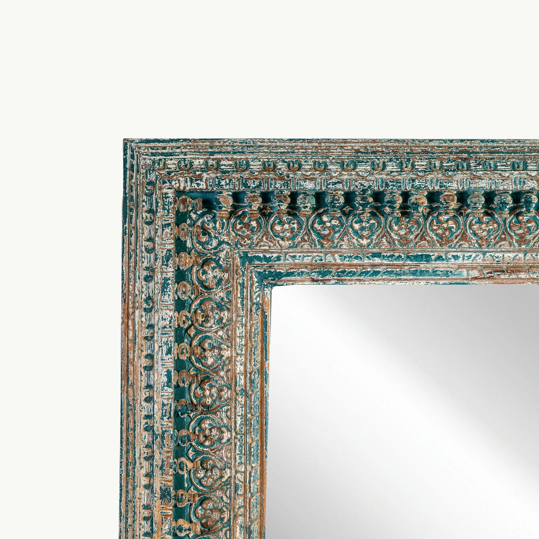 Big rustic mirror frame
