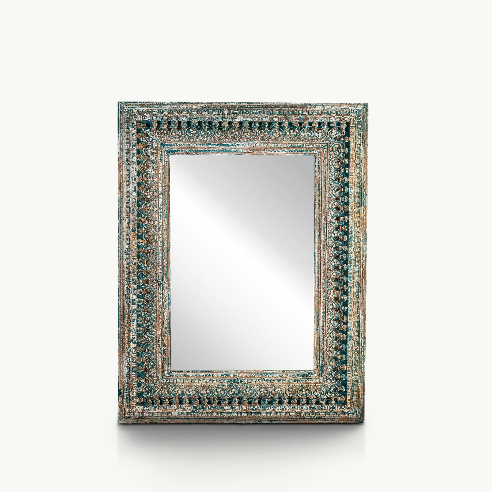 Big rustic mirror frame