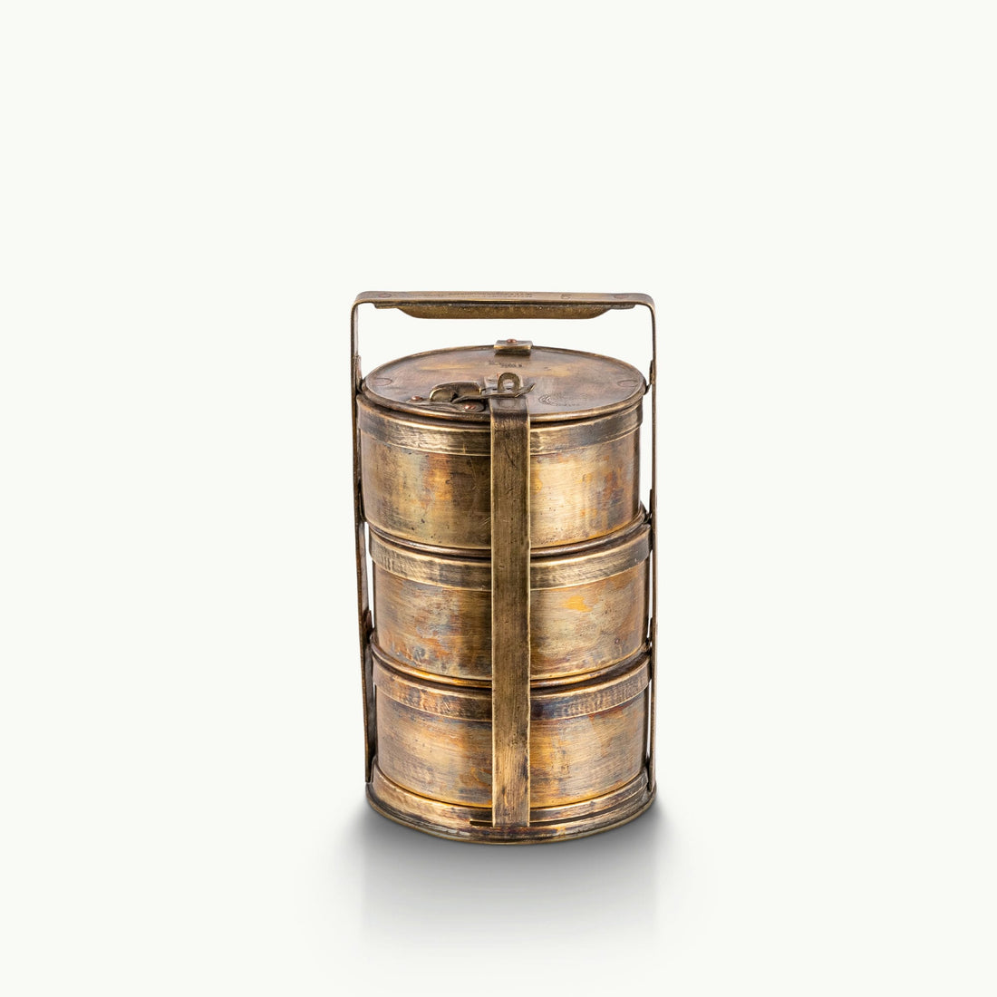 Brass antique lunch box