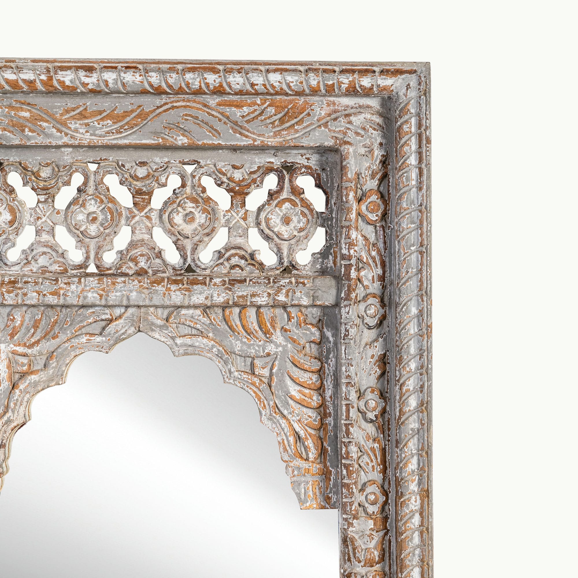 Vintage style mirror frame with 2 mirrors