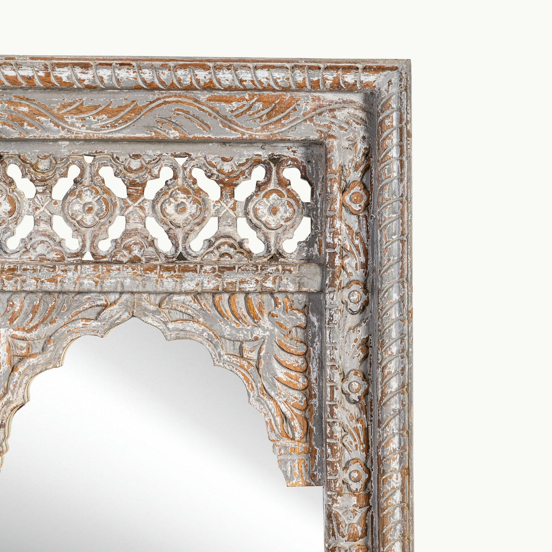 Vintage style mirror frame with 2 mirrors