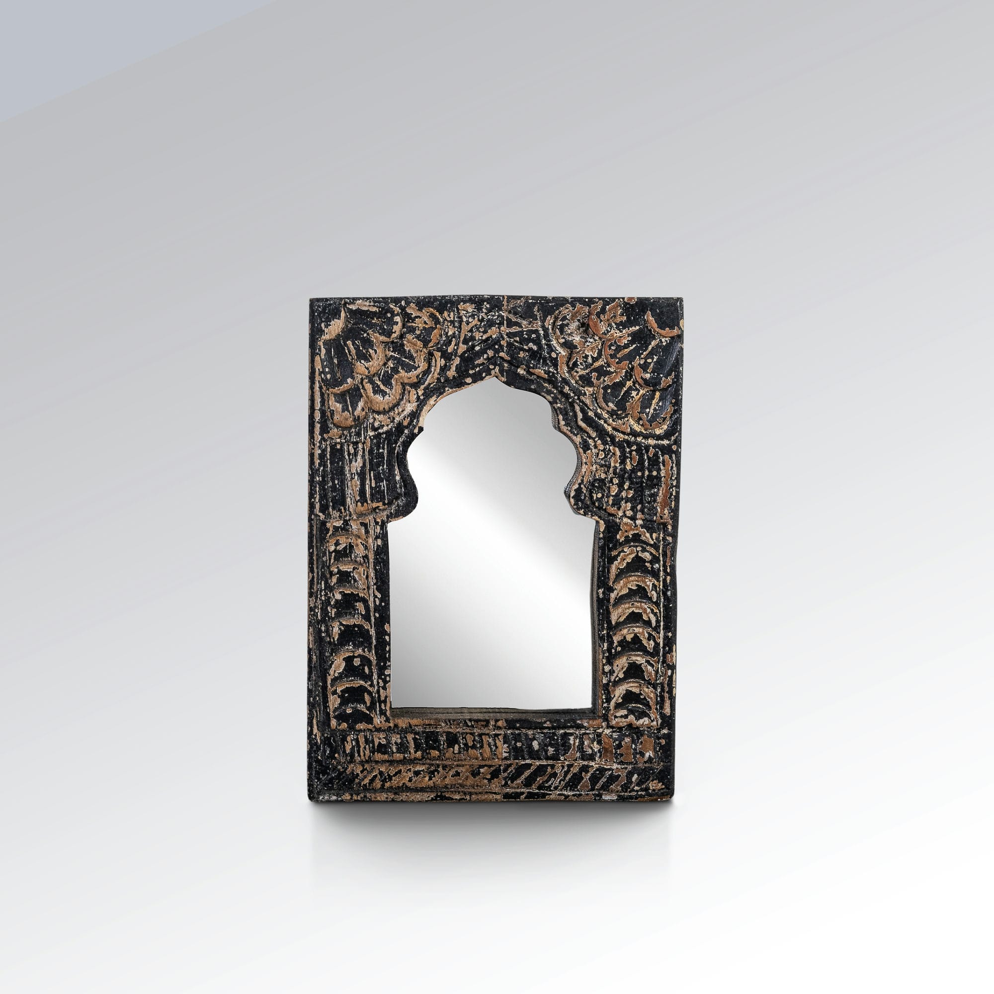 Vintage style small black mirror frame
