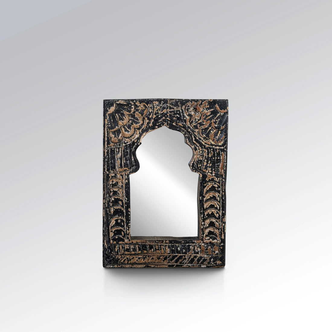 Vintage style small black mirror frame