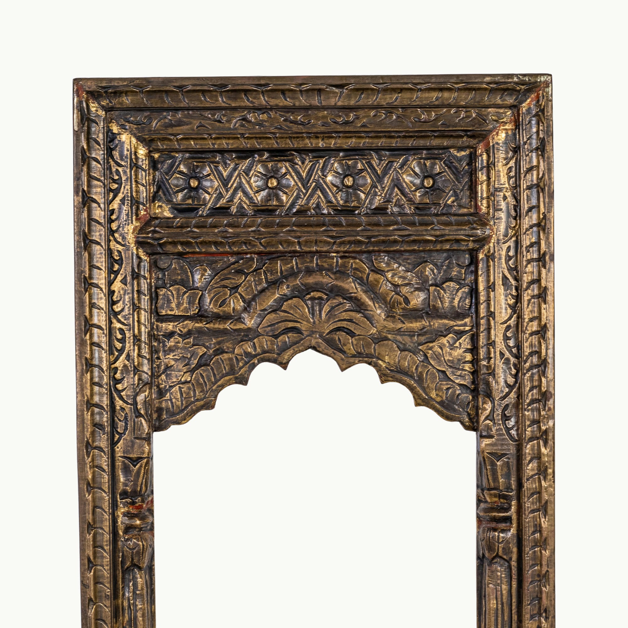 Bronze finish wooden mirror frame