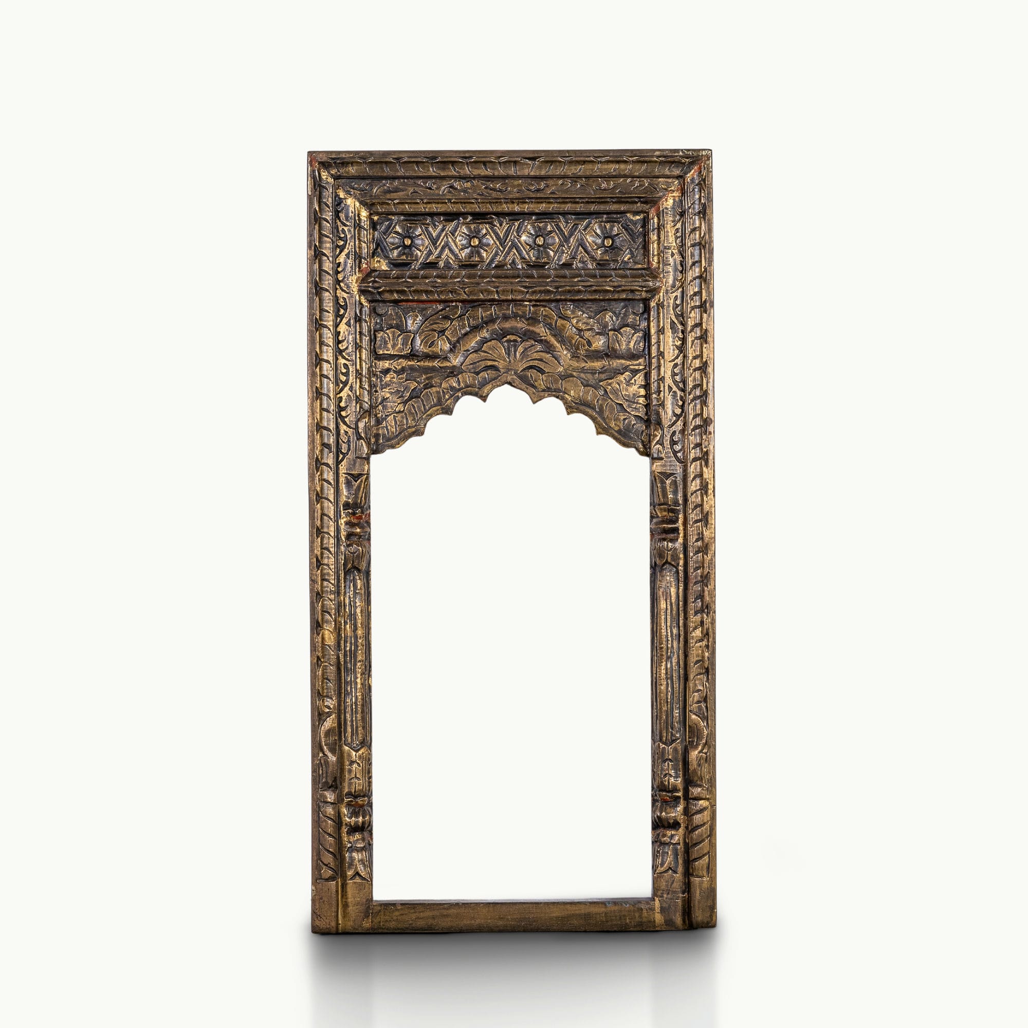 Bronze finish wooden mirror frame