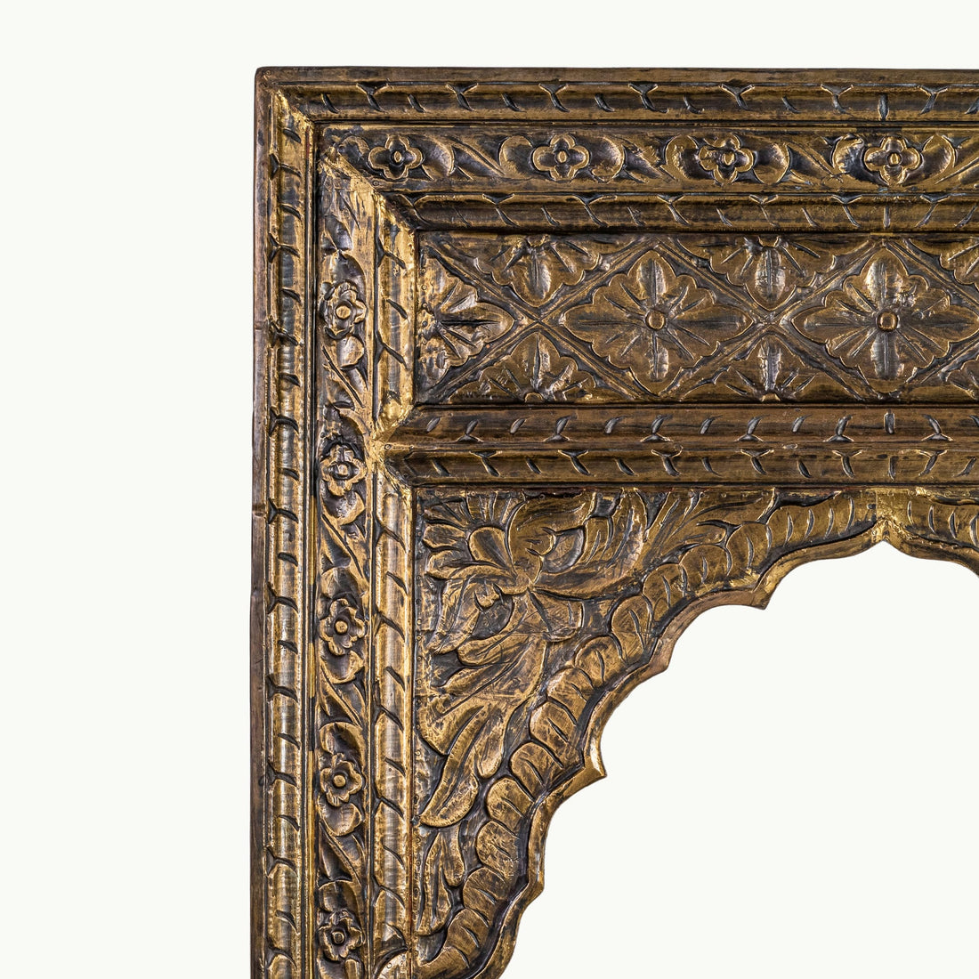 Antique finish wooden mirror frame