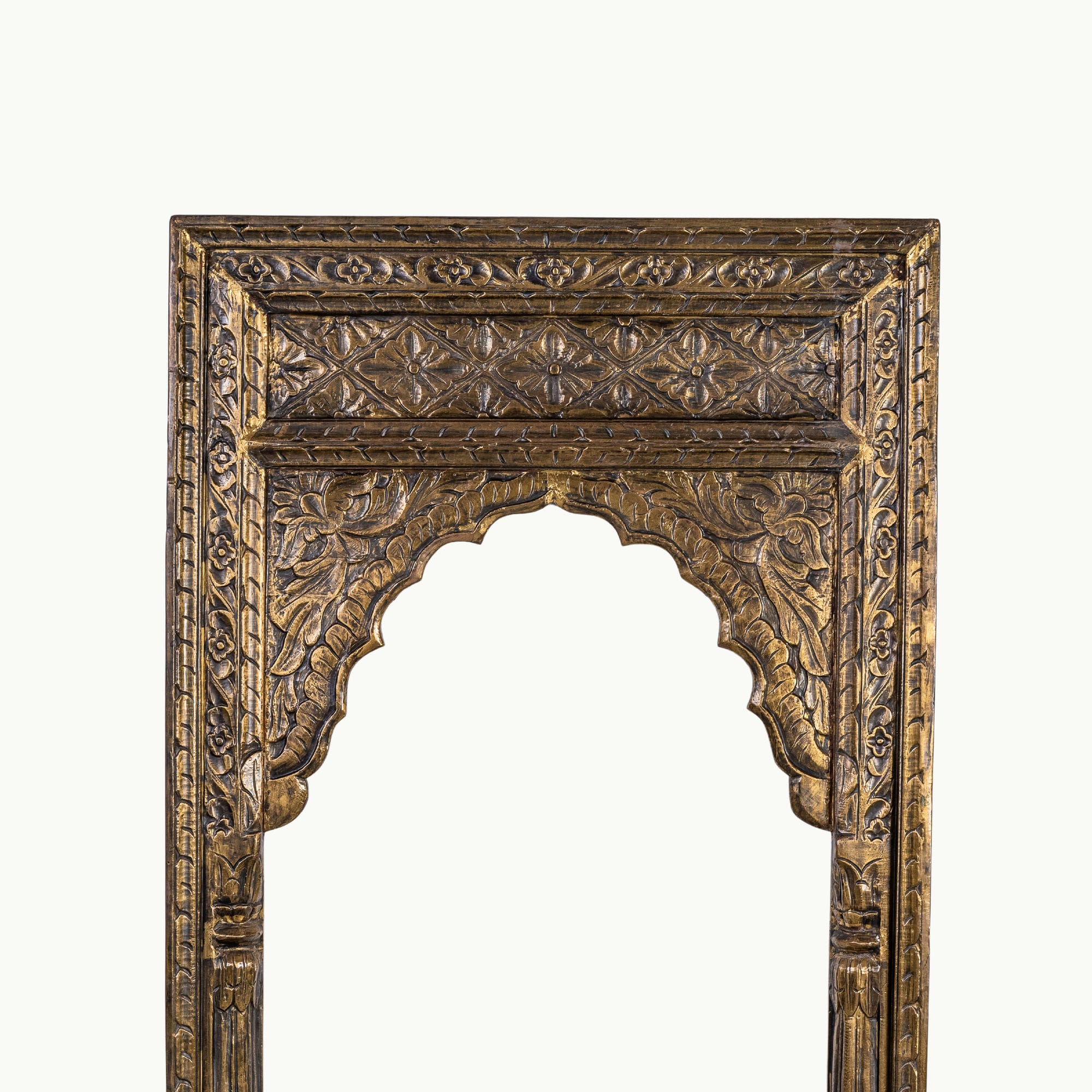 Antique finish wooden mirror frame