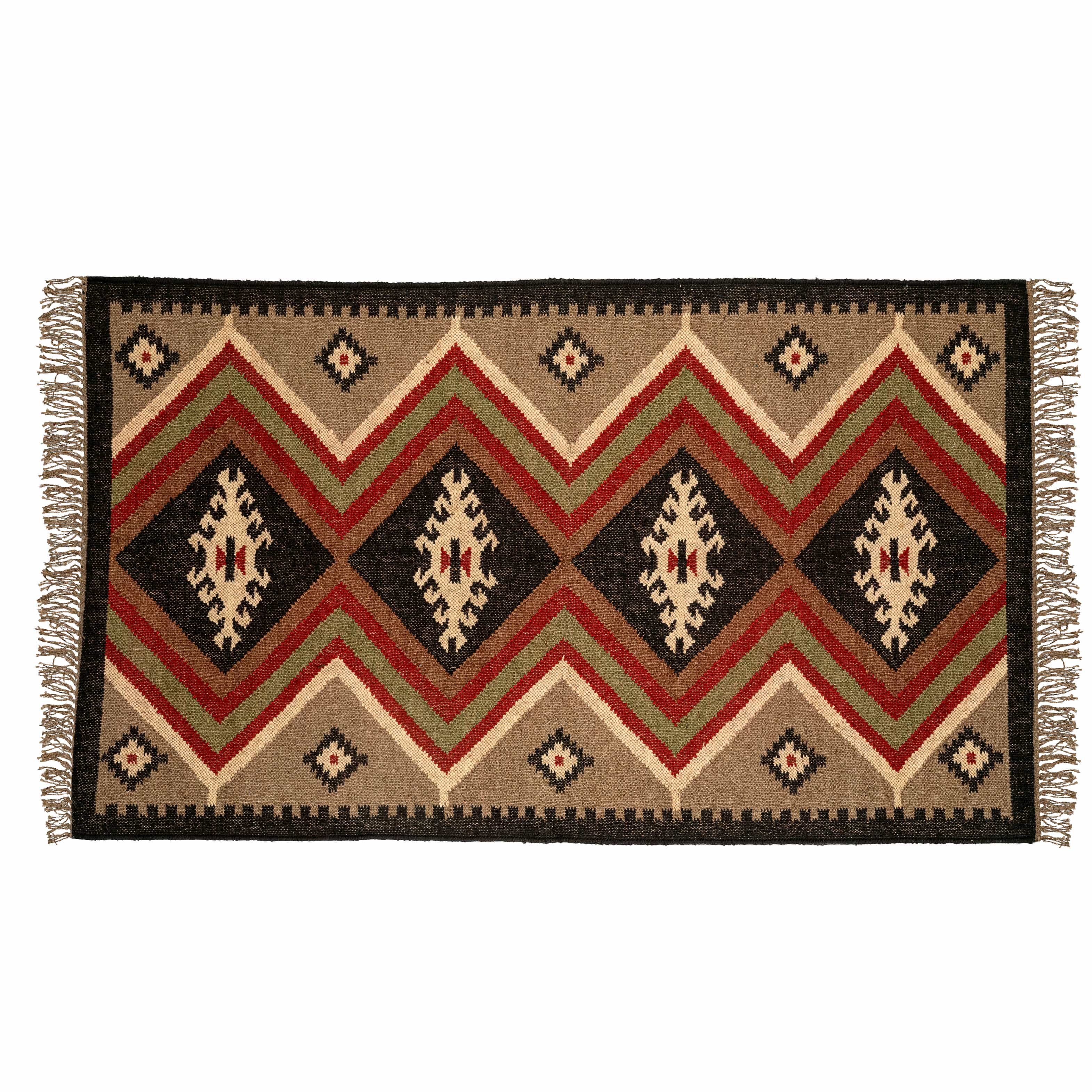 Nomad Chevron Kilim Rug Handwove