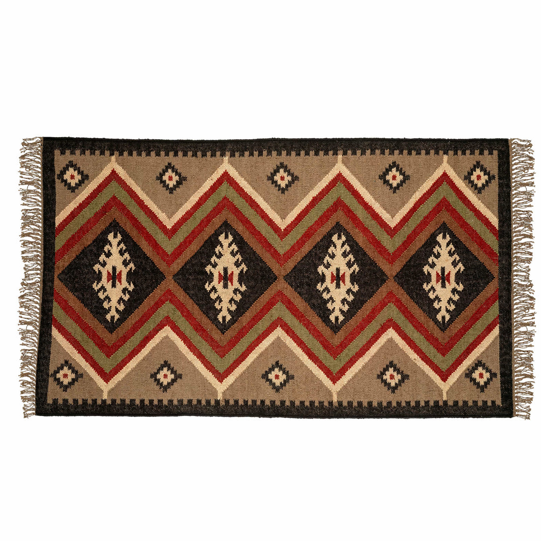 Nomad Chevron Kilim Rug Handwove