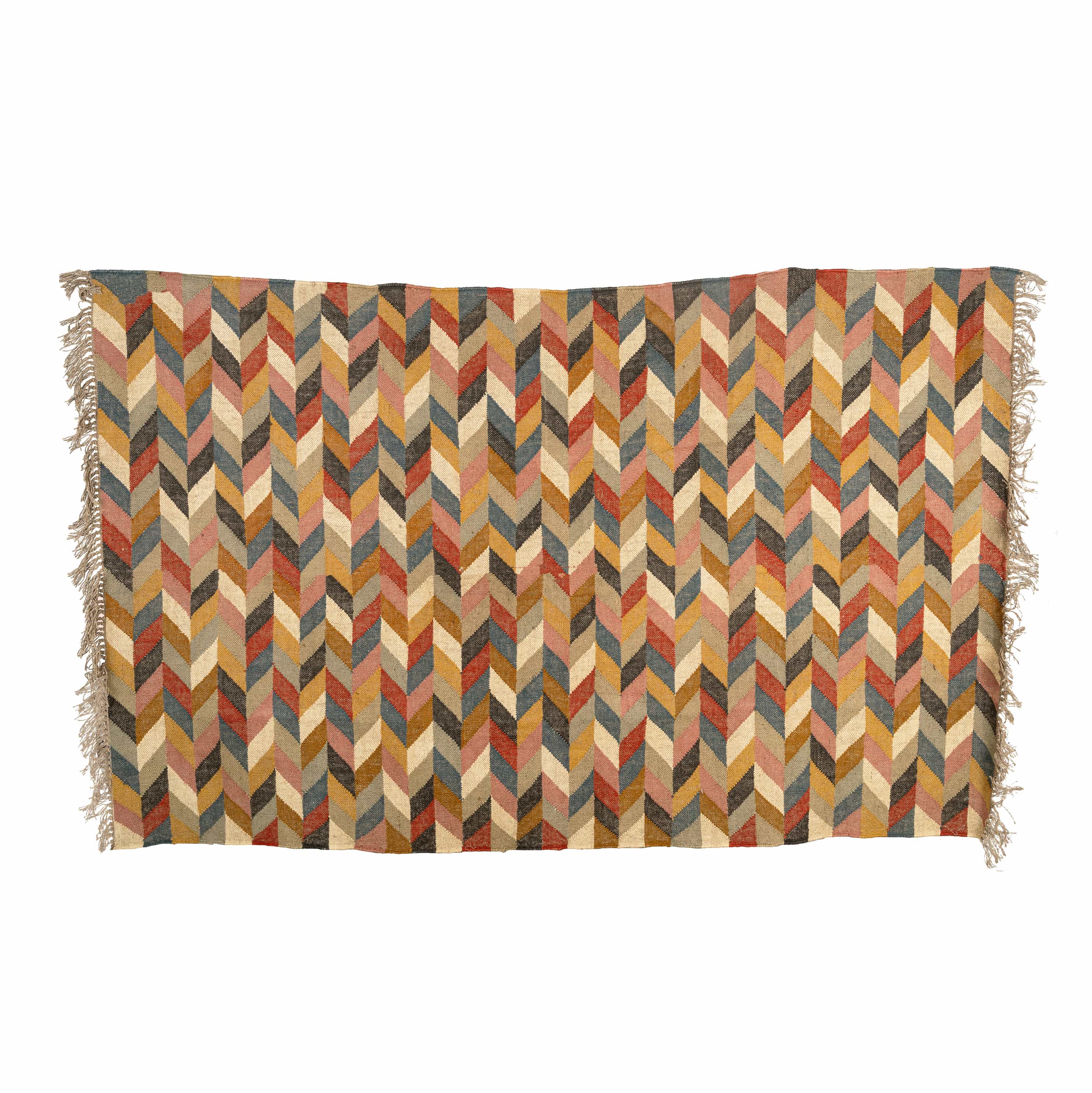 Artisan Multi-Chevron Flatweave Rug