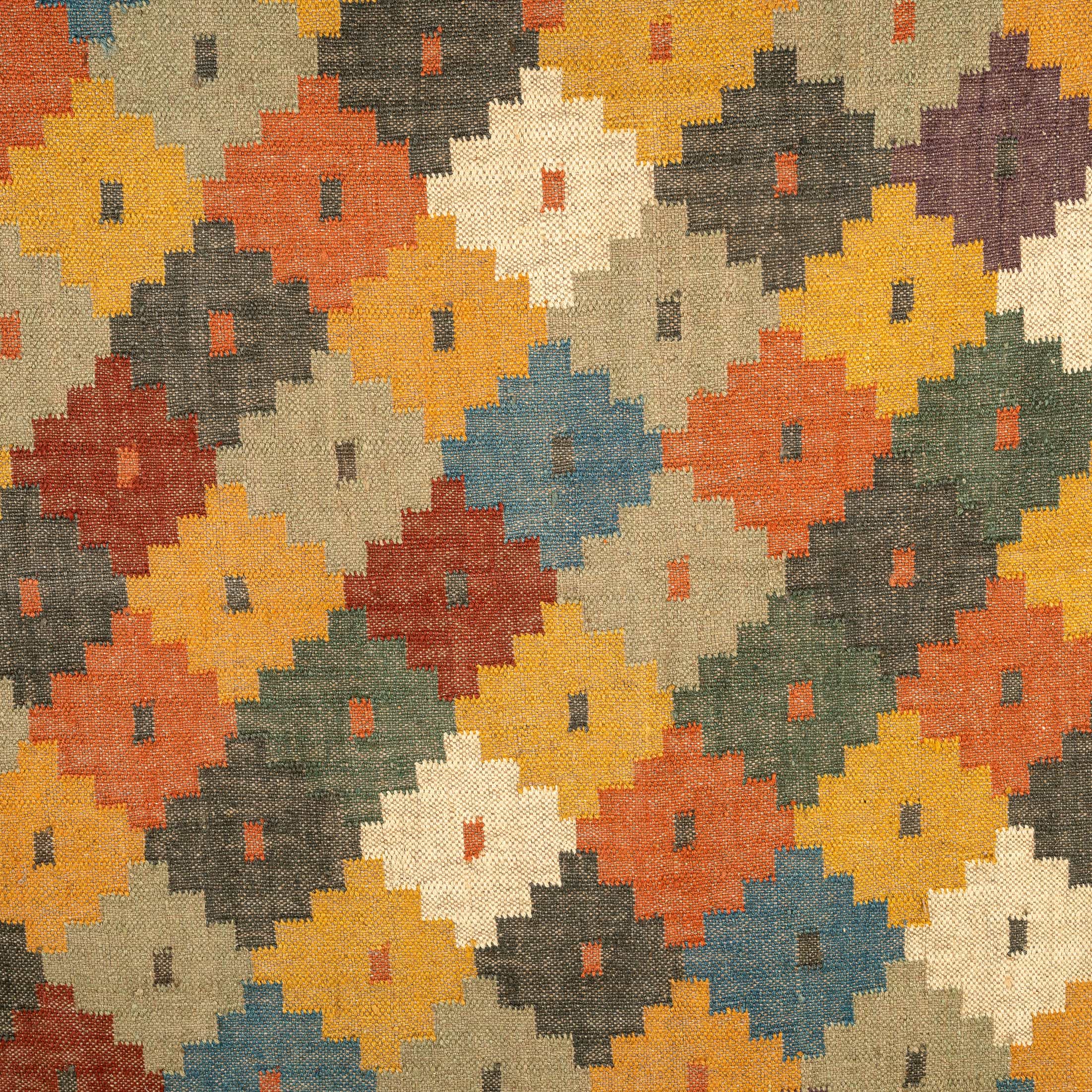 Global Checker Diamond Rug