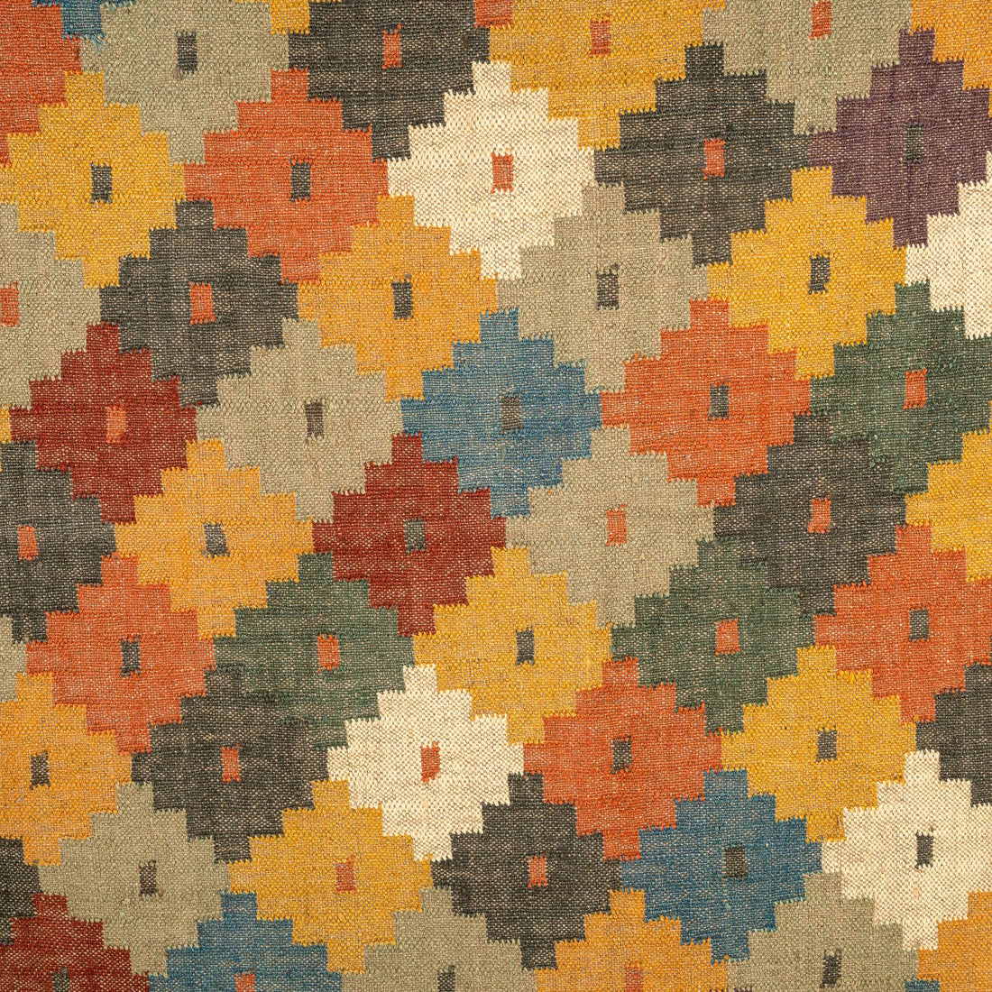 Global Checker Diamond Rug