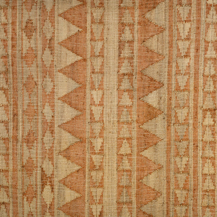 Handwoven Cotton Jute Rug – Earthy Tribal Stripes
