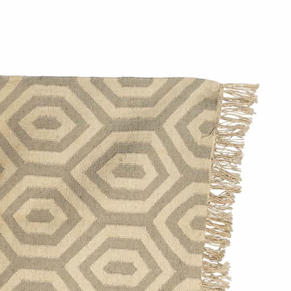 Handcrafted Cotton Wool Rug
