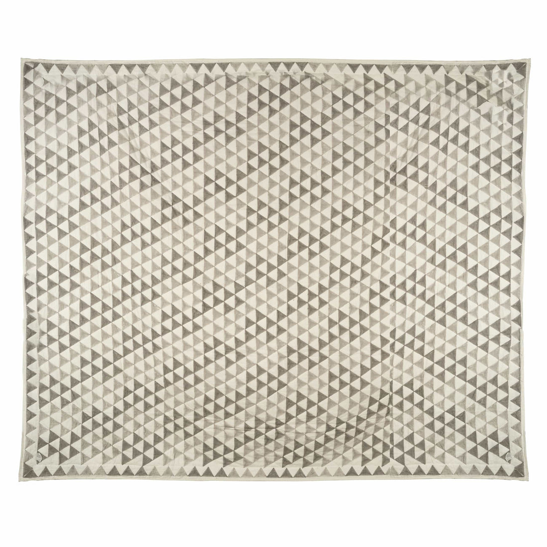 Monochrome 3D Pyramid Coverlet