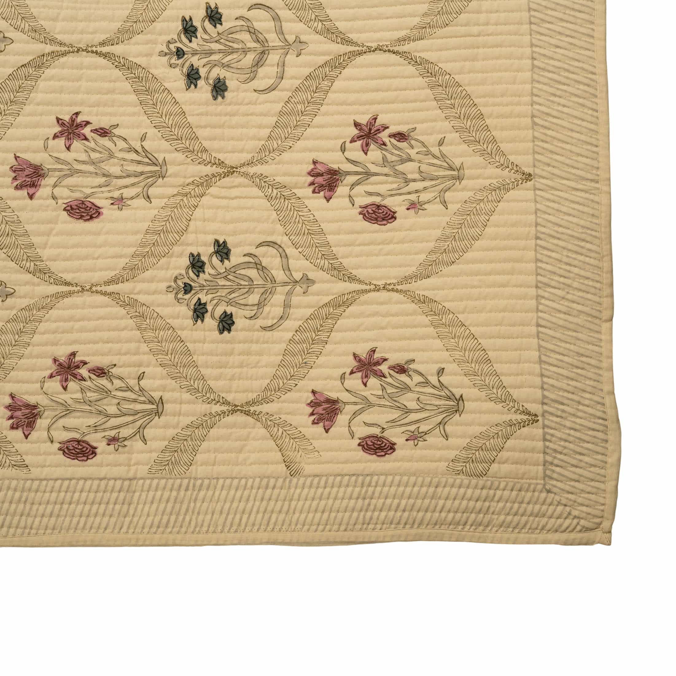 Botanical Lattice Coverlet