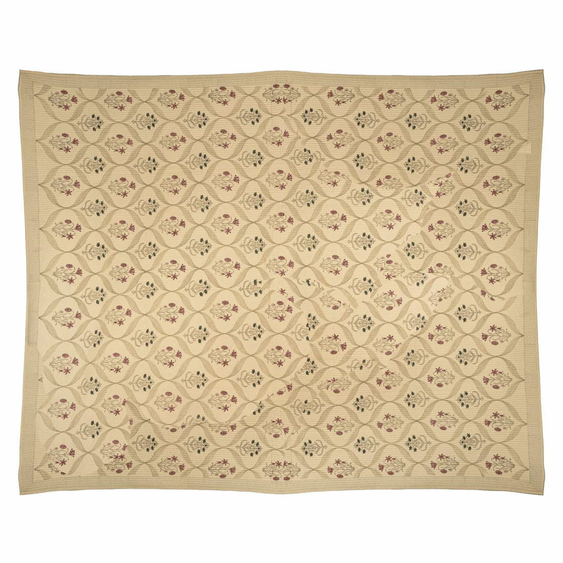 Botanical Lattice Coverlet