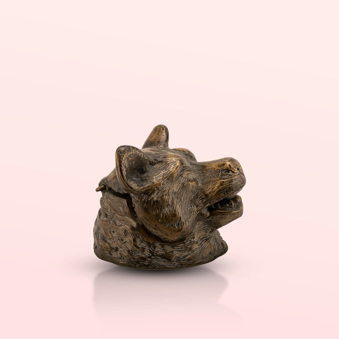 Antiqued Brass Bear Inkwell: The Forest Scribe