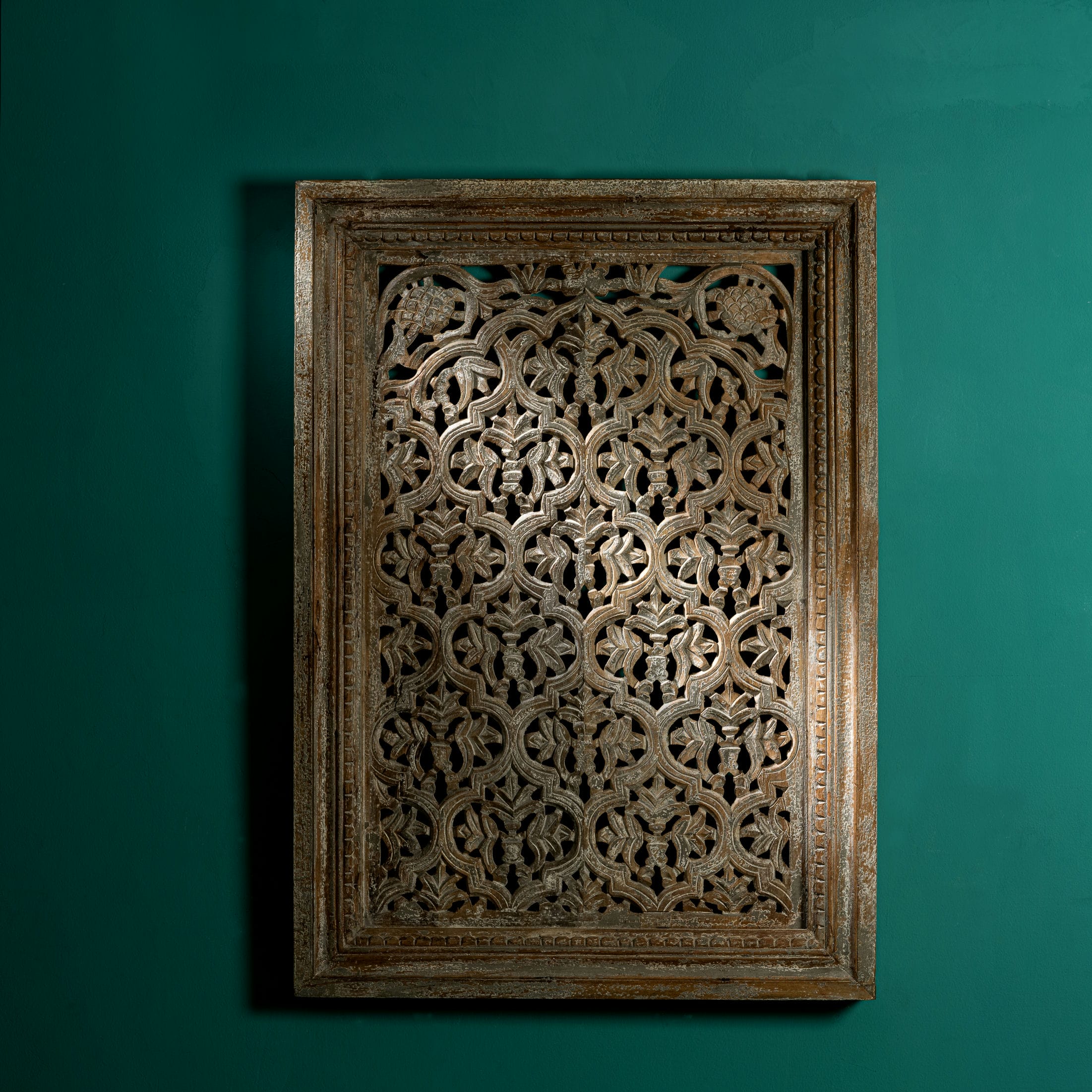 Pierced Mango Wood Jali Panel: The Woven Canopy