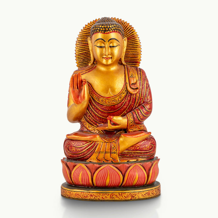 Rosewood painted buddha